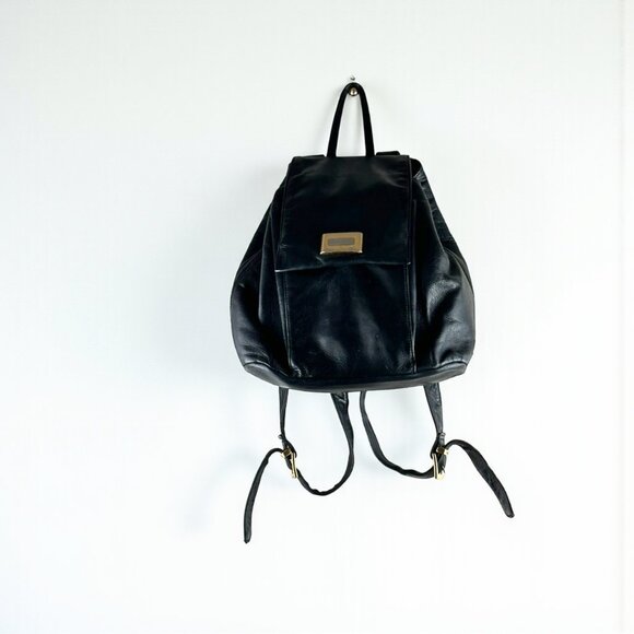 Perlina Vintage Leather Backpack β Black β Adjustable Straps β Excellent Conditi - Picture 4 of 7